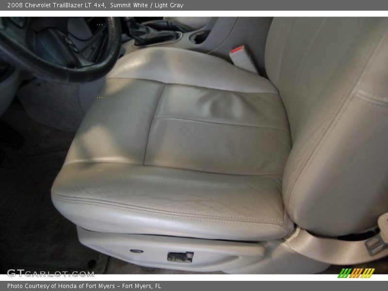 Summit White / Light Gray 2008 Chevrolet TrailBlazer LT 4x4