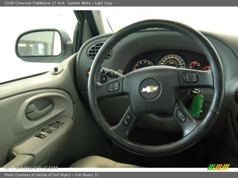 Summit White / Light Gray 2008 Chevrolet TrailBlazer LT 4x4