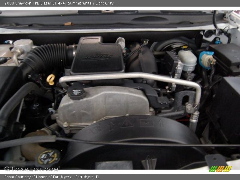 Summit White / Light Gray 2008 Chevrolet TrailBlazer LT 4x4