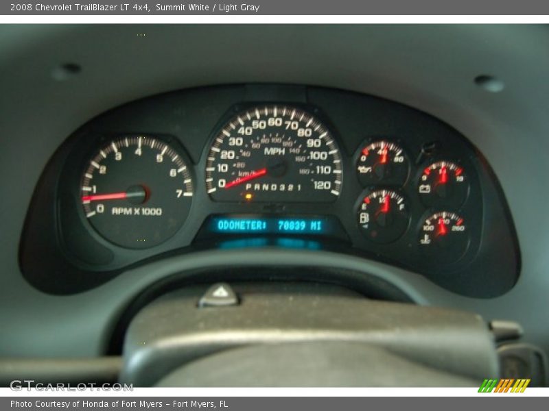Summit White / Light Gray 2008 Chevrolet TrailBlazer LT 4x4