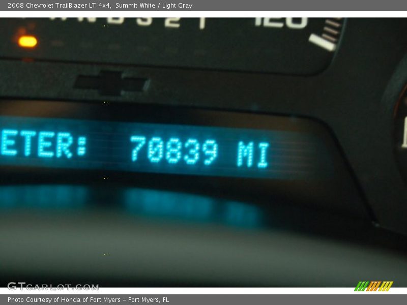 Summit White / Light Gray 2008 Chevrolet TrailBlazer LT 4x4