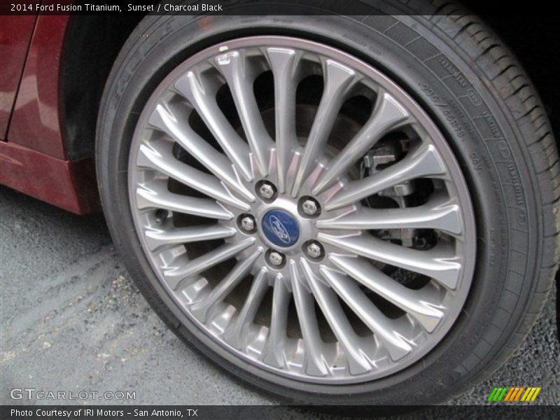 Sunset / Charcoal Black 2014 Ford Fusion Titanium
