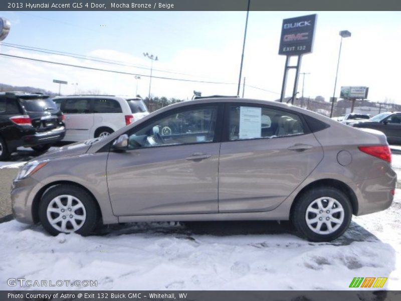 Mocha Bronze / Beige 2013 Hyundai Accent GLS 4 Door