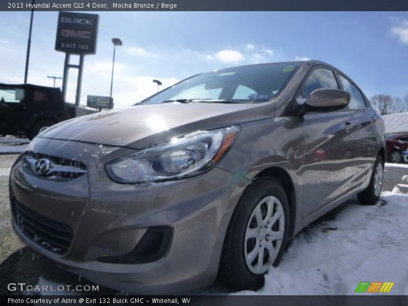 Mocha Bronze / Beige 2013 Hyundai Accent GLS 4 Door