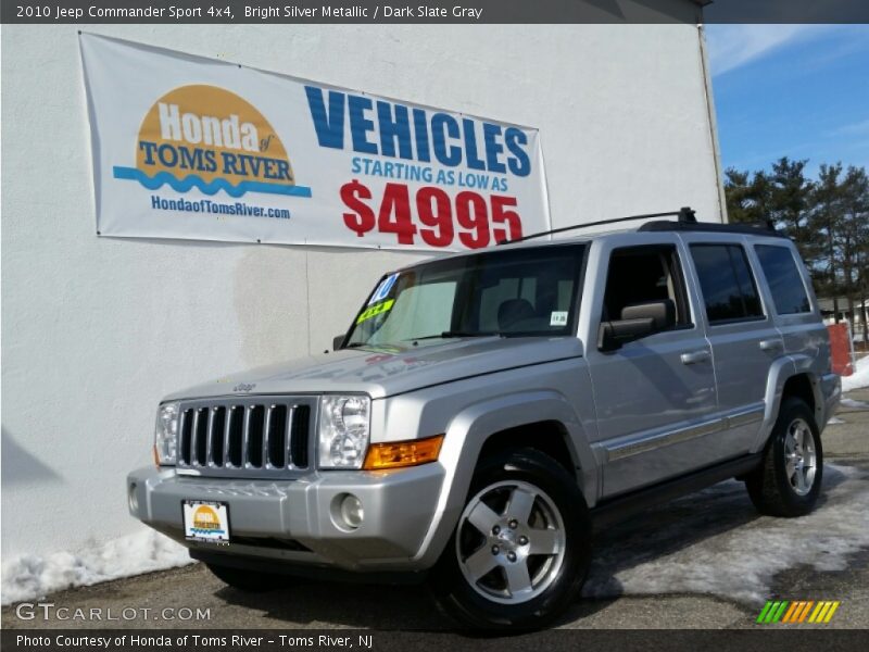 Bright Silver Metallic / Dark Slate Gray 2010 Jeep Commander Sport 4x4