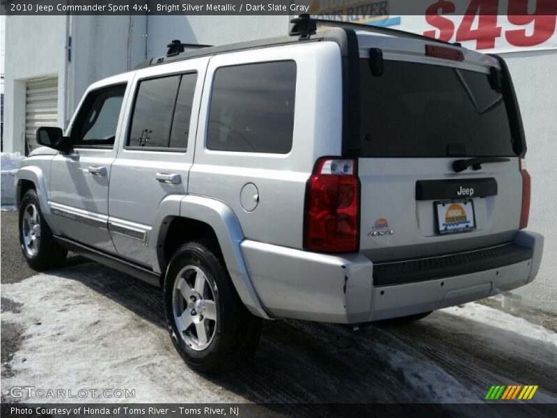 Bright Silver Metallic / Dark Slate Gray 2010 Jeep Commander Sport 4x4