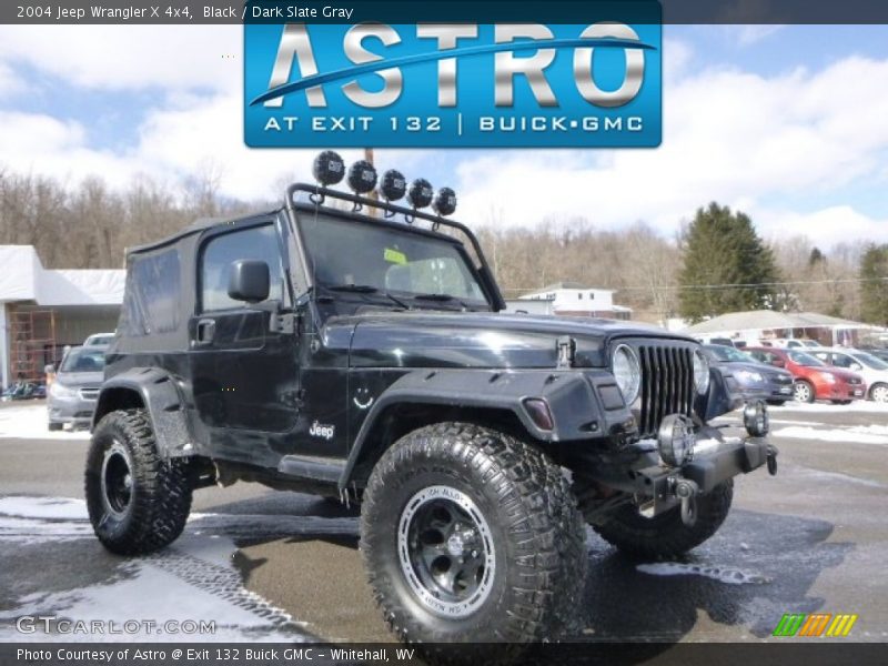 Black / Dark Slate Gray 2004 Jeep Wrangler X 4x4