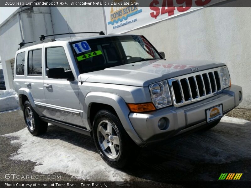 Bright Silver Metallic / Dark Slate Gray 2010 Jeep Commander Sport 4x4