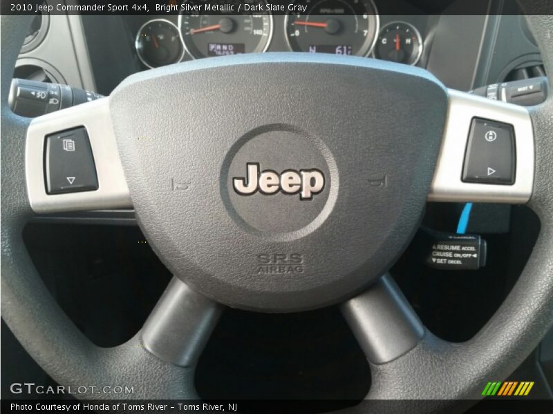 Bright Silver Metallic / Dark Slate Gray 2010 Jeep Commander Sport 4x4