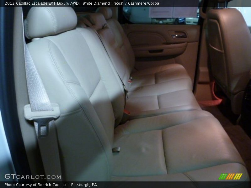White Diamond Tricoat / Cashmere/Cocoa 2012 Cadillac Escalade EXT Luxury AWD