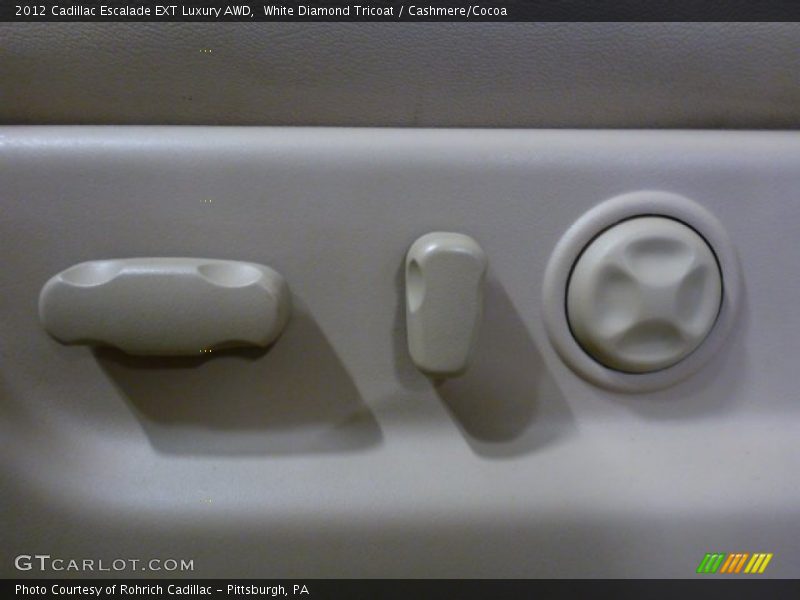 White Diamond Tricoat / Cashmere/Cocoa 2012 Cadillac Escalade EXT Luxury AWD