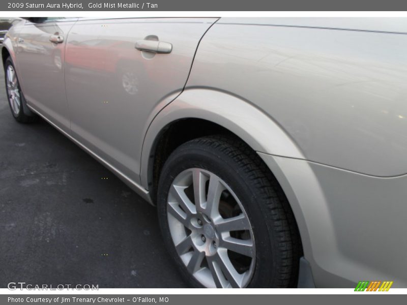 Gold Mist Metallic / Tan 2009 Saturn Aura Hybrid