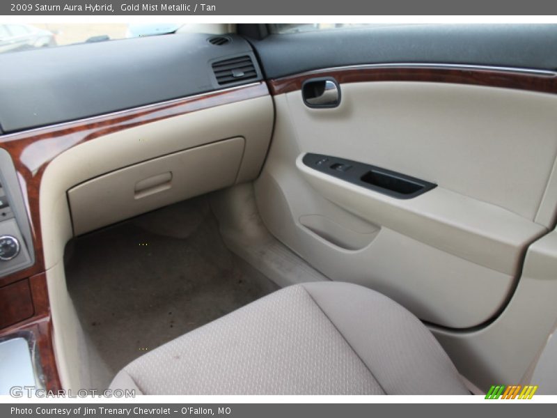 Gold Mist Metallic / Tan 2009 Saturn Aura Hybrid