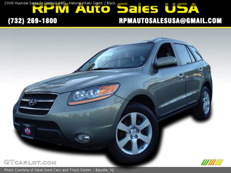 Natural Khaki Green / Black 2008 Hyundai Santa Fe Limited 4WD