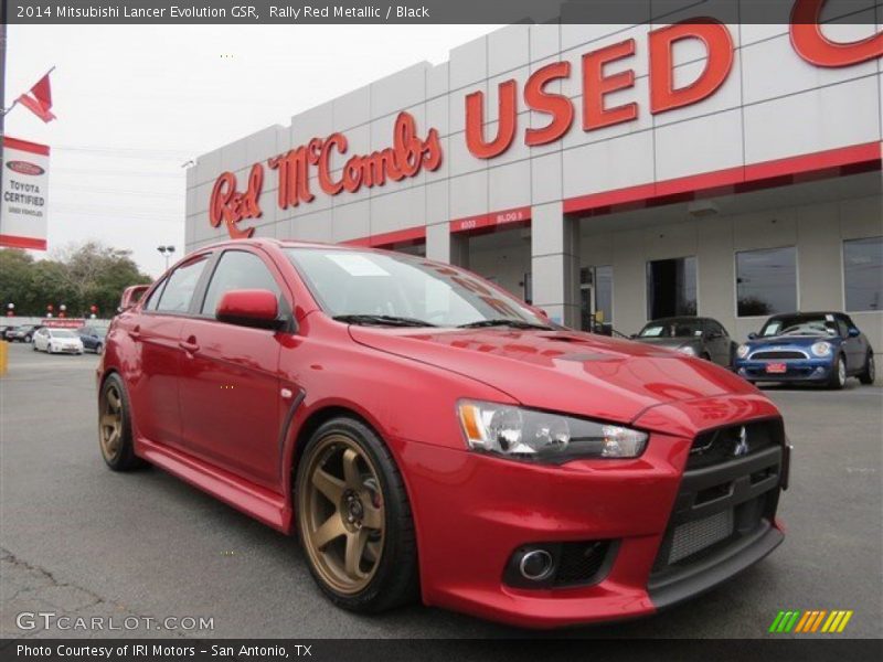 Rally Red Metallic / Black 2014 Mitsubishi Lancer Evolution GSR