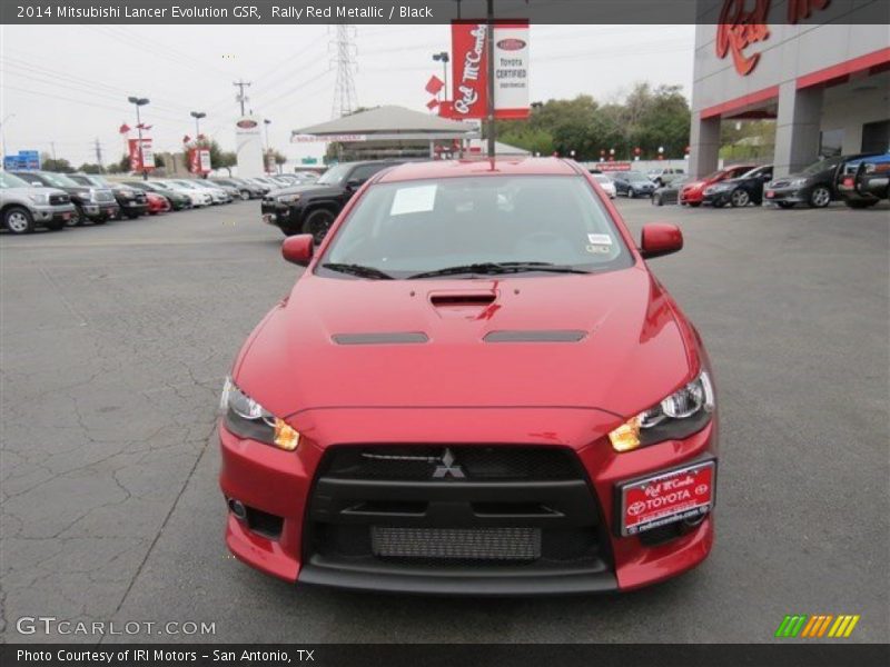 Rally Red Metallic / Black 2014 Mitsubishi Lancer Evolution GSR