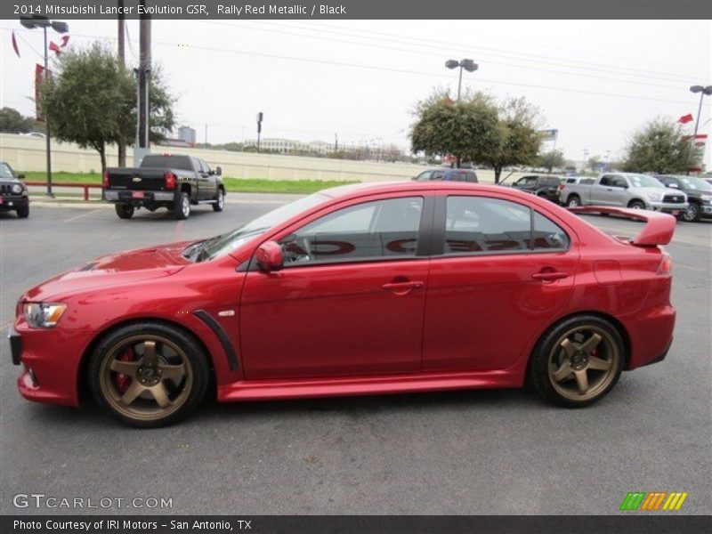 Rally Red Metallic / Black 2014 Mitsubishi Lancer Evolution GSR