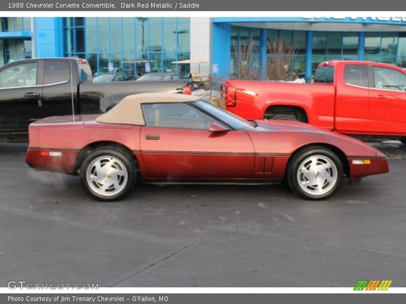  1988 Corvette Convertible Dark Red Metallic