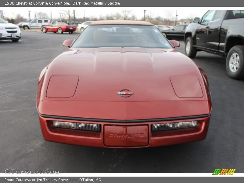  1988 Corvette Convertible Dark Red Metallic