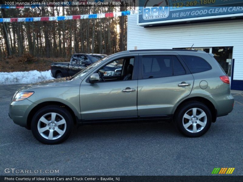 Natural Khaki Green / Black 2008 Hyundai Santa Fe Limited 4WD
