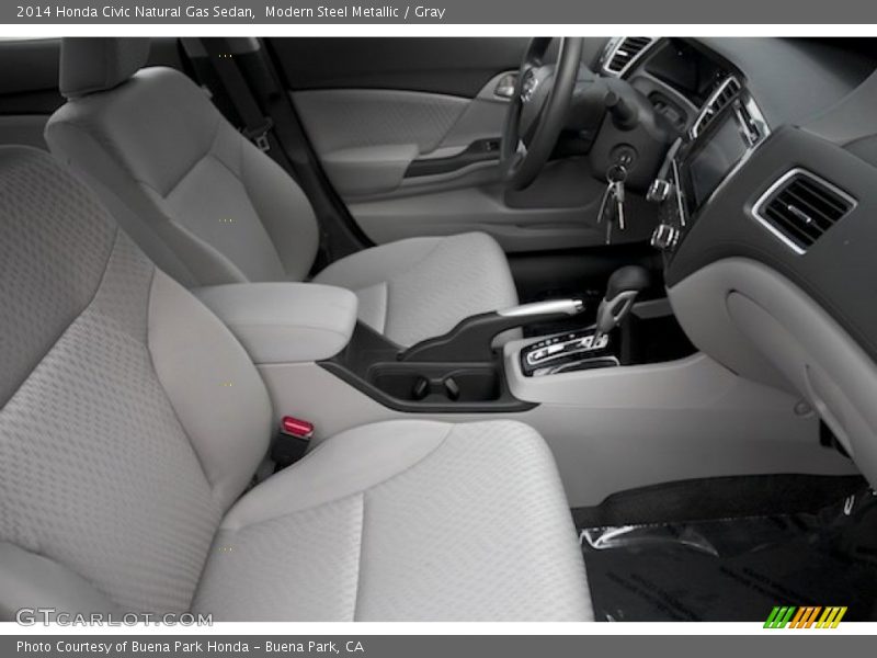 Modern Steel Metallic / Gray 2014 Honda Civic Natural Gas Sedan