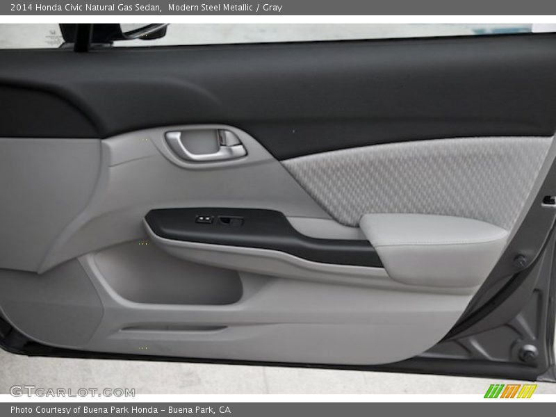 Modern Steel Metallic / Gray 2014 Honda Civic Natural Gas Sedan