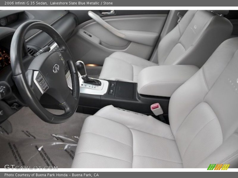 Lakeshore Slate Blue Metallic / Stone 2006 Infiniti G 35 Sedan
