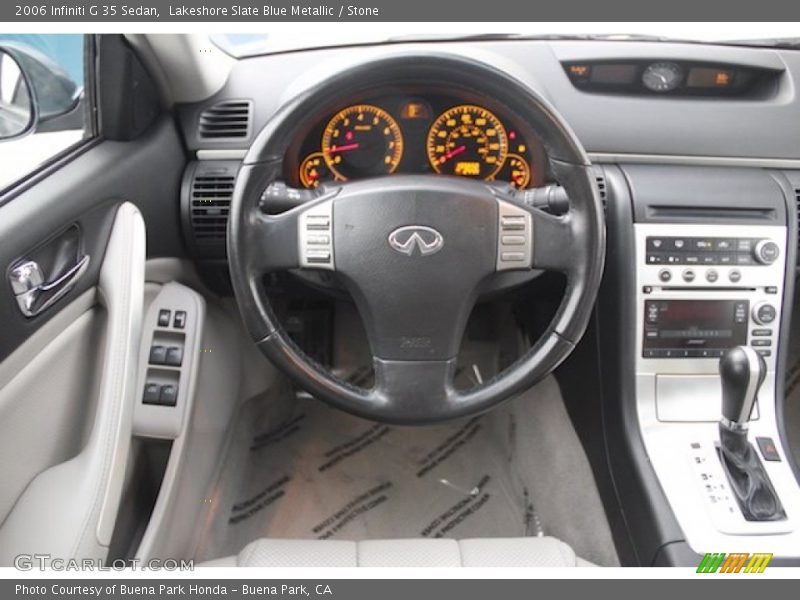 Lakeshore Slate Blue Metallic / Stone 2006 Infiniti G 35 Sedan