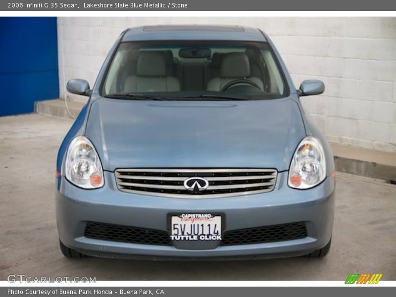 Lakeshore Slate Blue Metallic / Stone 2006 Infiniti G 35 Sedan