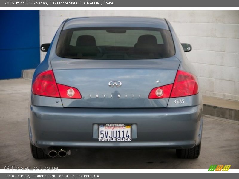 Lakeshore Slate Blue Metallic / Stone 2006 Infiniti G 35 Sedan