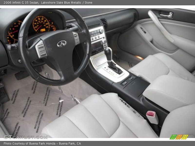 Lakeshore Slate Blue Metallic / Stone 2006 Infiniti G 35 Sedan