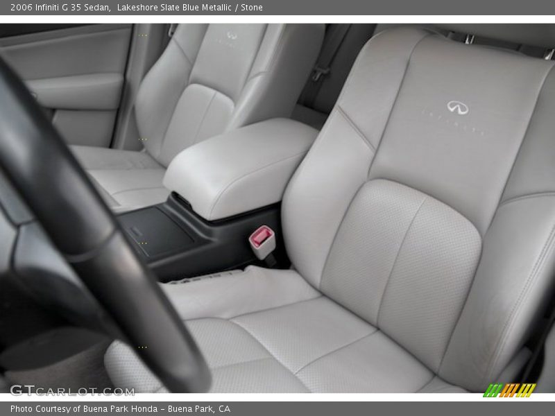 Lakeshore Slate Blue Metallic / Stone 2006 Infiniti G 35 Sedan