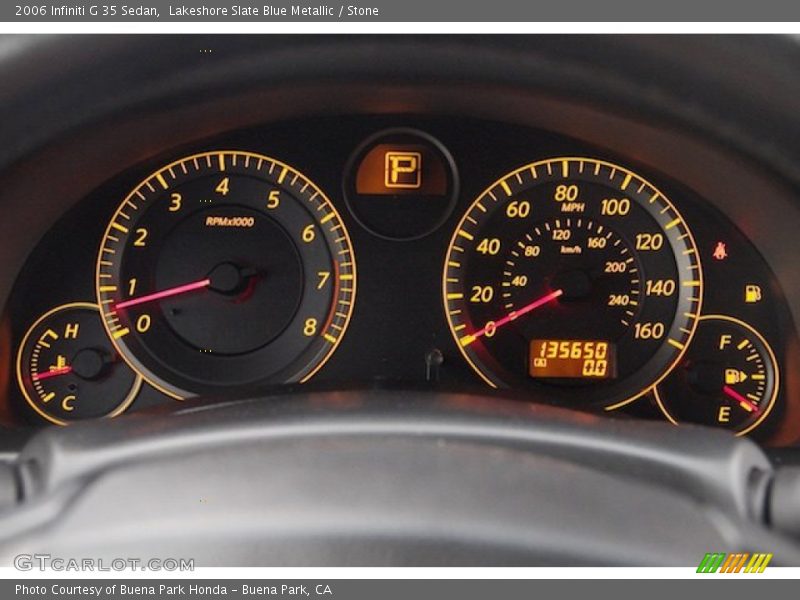 Lakeshore Slate Blue Metallic / Stone 2006 Infiniti G 35 Sedan
