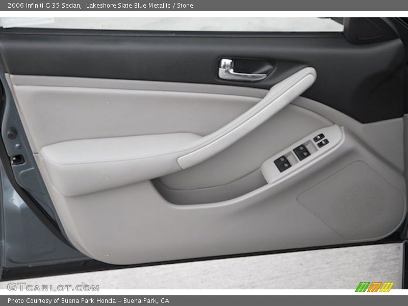 Lakeshore Slate Blue Metallic / Stone 2006 Infiniti G 35 Sedan