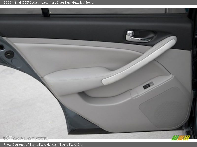 Lakeshore Slate Blue Metallic / Stone 2006 Infiniti G 35 Sedan