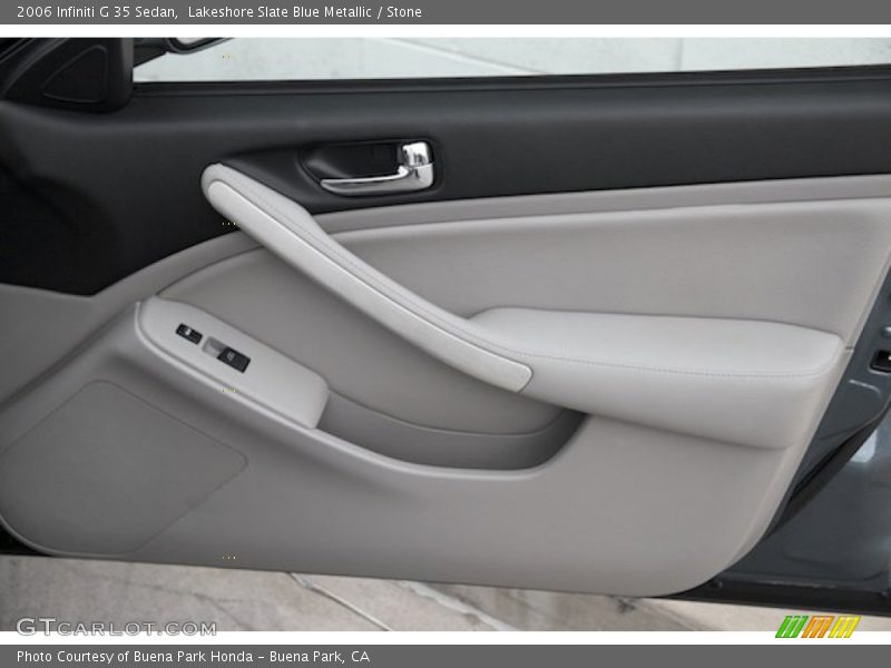 Lakeshore Slate Blue Metallic / Stone 2006 Infiniti G 35 Sedan
