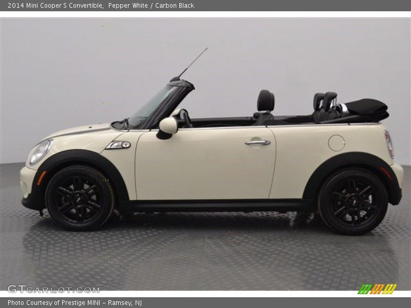 Pepper White / Carbon Black 2014 Mini Cooper S Convertible