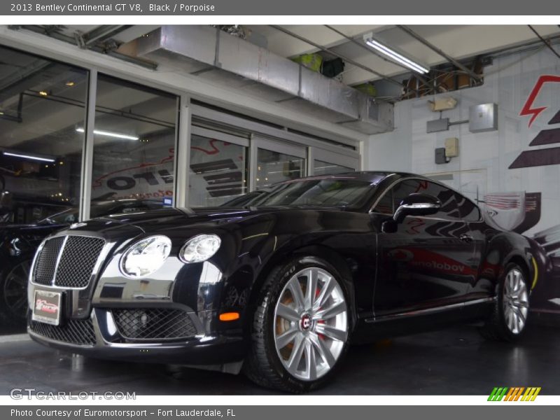 Black / Porpoise 2013 Bentley Continental GT V8