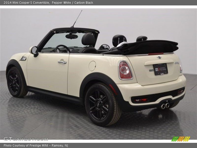 Pepper White / Carbon Black 2014 Mini Cooper S Convertible