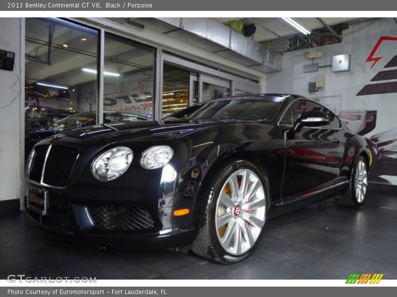 Black / Porpoise 2013 Bentley Continental GT V8