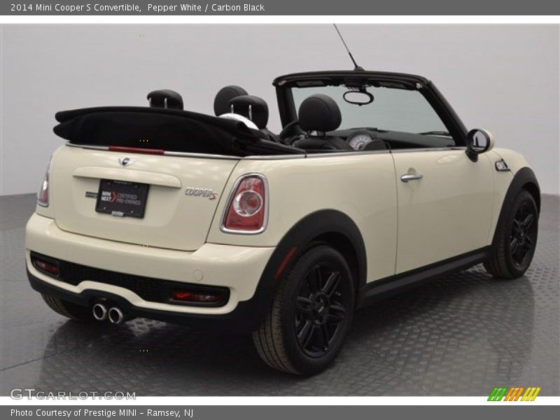 Pepper White / Carbon Black 2014 Mini Cooper S Convertible