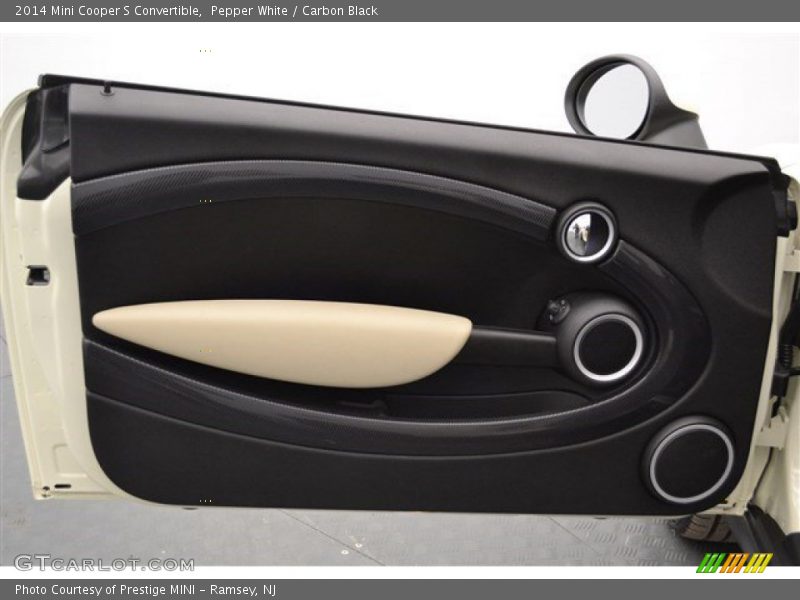 Pepper White / Carbon Black 2014 Mini Cooper S Convertible