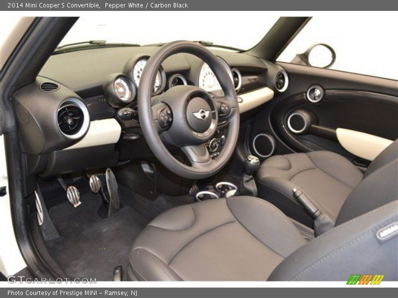 Pepper White / Carbon Black 2014 Mini Cooper S Convertible