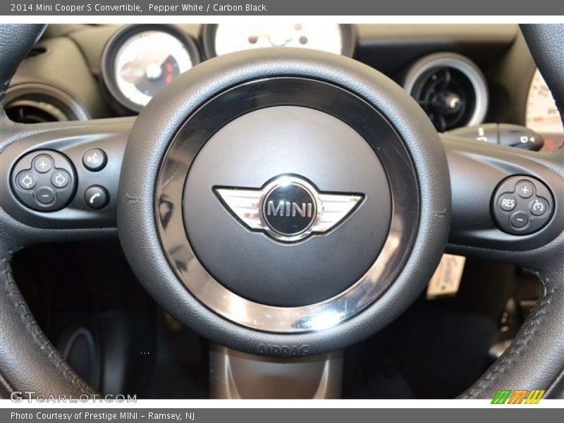 Pepper White / Carbon Black 2014 Mini Cooper S Convertible