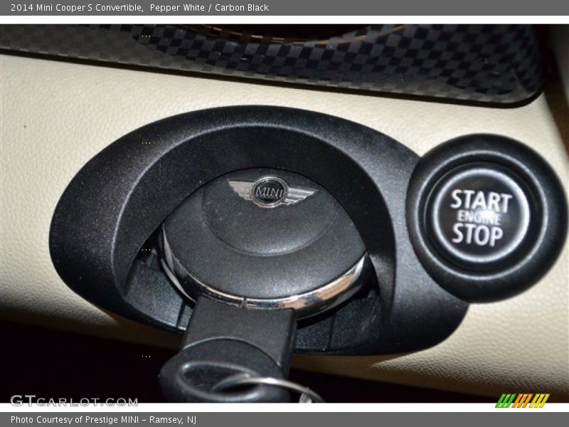 Pepper White / Carbon Black 2014 Mini Cooper S Convertible