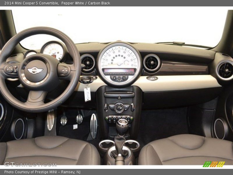 Pepper White / Carbon Black 2014 Mini Cooper S Convertible