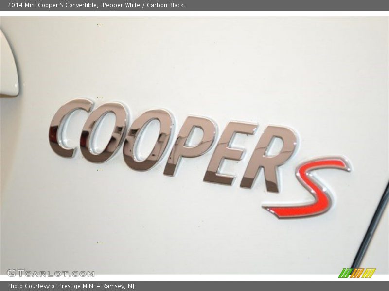 Pepper White / Carbon Black 2014 Mini Cooper S Convertible