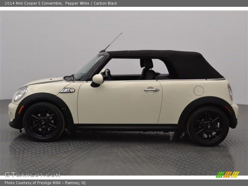 Pepper White / Carbon Black 2014 Mini Cooper S Convertible
