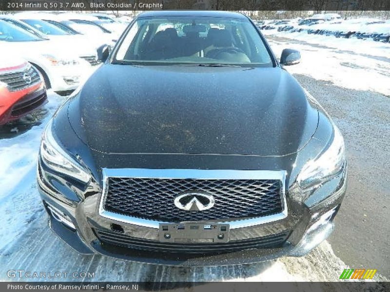 Black Obsidian / Graphite 2014 Infiniti Q 50 3.7 AWD