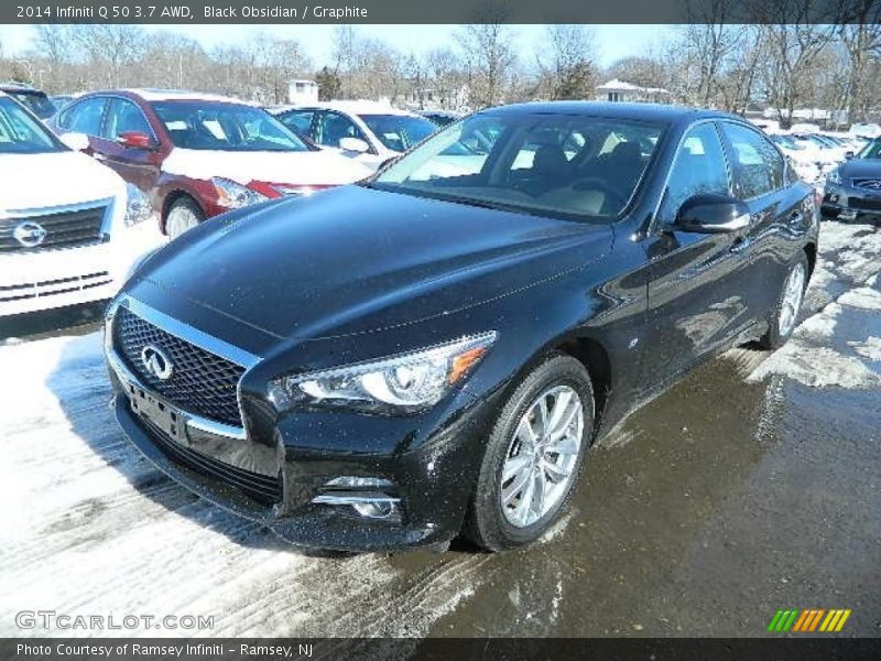 Black Obsidian / Graphite 2014 Infiniti Q 50 3.7 AWD